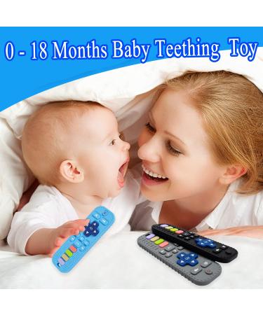 Buy Bite Ring Baby Toy | Dental Aid for Infants 0-6 Months | Safe & Soothing Gray & Blue | Perfect for Teething - Buy Online on GoSupps.com