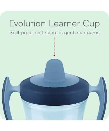 NUK Evolution 360 Cup Blue - 8 oz (240 ml) for 8+ Months | Durable & Spill-Proof - Buy Online on GoSupps.com