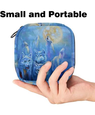 Portable Women's Binding-Storage Bags | Menstrual Cup Pocket & Tampon Insert for Girls | Aesthetic Multicolored Design - Buy Online on GoSupps.com