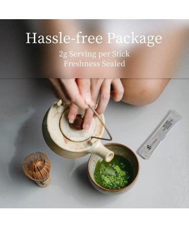 Organic Ceremonial Grade Matcha Green Tea Powder - 20 Single Serve Packets | Premium First Harvest | Gluten-Free, Vegan, USDA Organic | 40g/1.41oz - 1 Count (Pack of 20) - Buy Online on GoSupps.com
