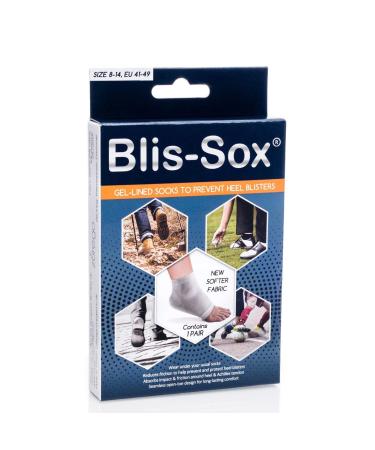 Blis-Sox Blister Prevention Socks Grey 8-14