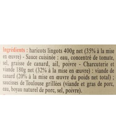 La Belle Chaurienne Duck Cassoulet 840 g 1 Unit - Pack of 3 - Buy Online on GoSupps.com