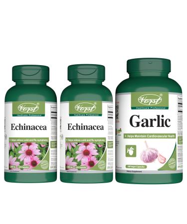 VORST Echinacea x 2 Bottles and Garlic x 1 Bottle