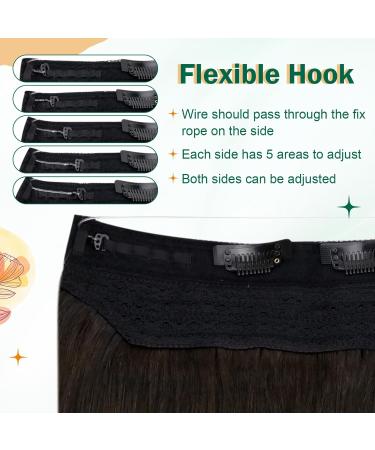 Easyouth Balayage Wire Hair Extensions Real Hair 14 Inch 70g - Ombre #1B/6/27 - Buy Online on GoSupps.com