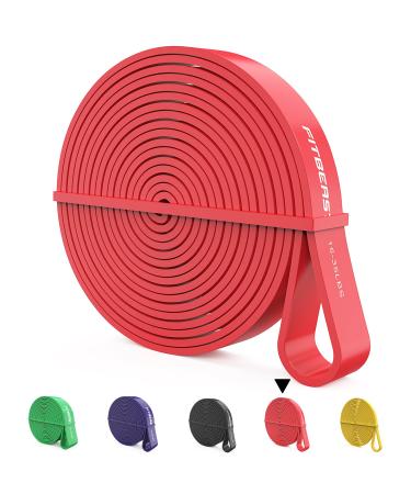 FitBeast Pull Up Bands Set 5 Different Levels Resistance Band Pull Up for Calisthenics CrossFit Powerlifting Muscle Toning Yoga Stretch Mobility Pull Up Assistance Bands Red 15-35 LBS