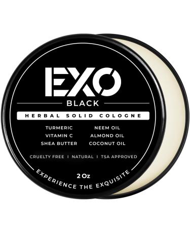 EXO Herbal Solid Cologne For Men Woody Fresh & Masculine with notes of Bergamont Vanilla Ambroxan Cruelty-Free Natural Travel Friendly Spill-Proof Fragrance for Men 2 oz (Single Pack) 2 Fl Oz (Pack of 1)