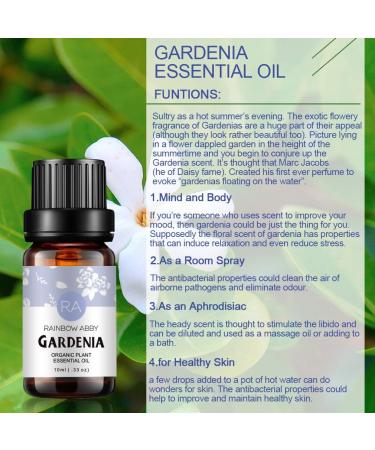 2-Pack Gardenia Essential Oil 100% Pure Organic for Diffuser, Massage, Skin Care, Sleep - 10ML - Buy Online on GoSupps.com