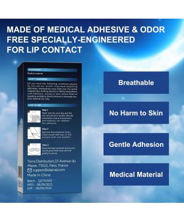 Sleep Aid Strips - Promote Nose Breathing, Reduce Snoring & Mouth Breathing - 90 PCS - Buy Online on GoSupps.com