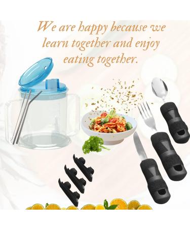 ADAPTIVE UTENSILS Adult Spill Proof Sippy Cup | Dysphagia & Parkinson's Aid | Hospital Cup with Lid & Straw | Disabled Products for Adults - Buy Online on GoSupps.com