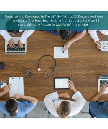 Arch Support Shoe Inserts for Plantar Fasciitis Relief | Slim Design for Women Size 6-7 | Heel & Ball of Foot Pain Relief - Buy Online on GoSupps.com