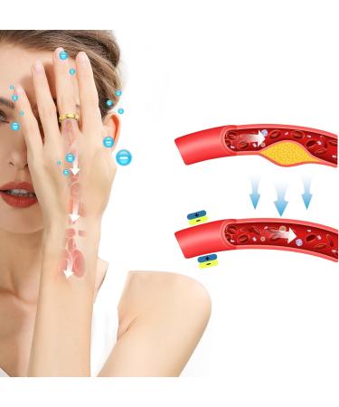 JEROOT Titanium Magnetic Rings Gold 5mm V 1/2 (3500 Gauss) - Step Edge Sleek Design for Men Women - 2 Strong Magnets - Gift Box Included - Buy Online on GoSupps.com