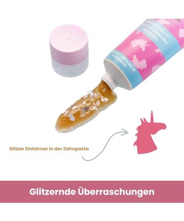 Dr. Bauer's Lovely Friends Toothpaste 2 Pack with Glitter Designs Multiple Flavors For Kids & Adults Sustainable Packaging 90ml per Tube Unicorn - Buy Online on GoSupps.com