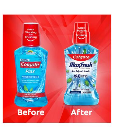 Colgate Plax Peppermint Fresh Mouthwash 250ml - Oral Care Essential - Buy Online on GoSupps.com