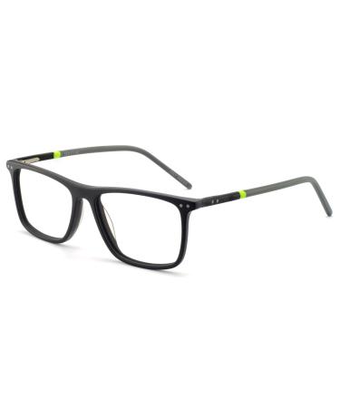 OCCI CHIARI Blue Light Blcoking Reading Glasses Men Fashion Computer Reader Magnification 1.0 1.5 2.0 2.5 3.0 3.5 Gray Green 3.0 x