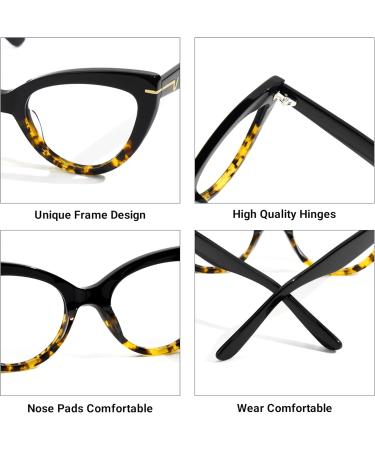 Voogueme Cat Eye Blue Light Blocking Reading Glasses for Women - UV Protection & Anti Eyestrain 1.25X Strength - Buy Online on GoSupps.com