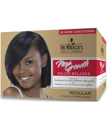 Dr. Miracles New Growth No Lye Relaxer Regular Kit + Daily Moisturizing Gro Oil - Buy Online on GoSupps.com