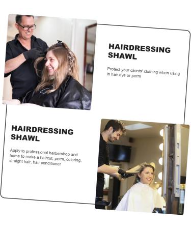 FOMIYES Haircut Cape Cloth 2pcs hair coloring shampoo hair dye shampoo color depositing shampoo Make Up Cape bib overalls 67.5*44.5*1cmx2pcs - Buy Online on GoSupps.com