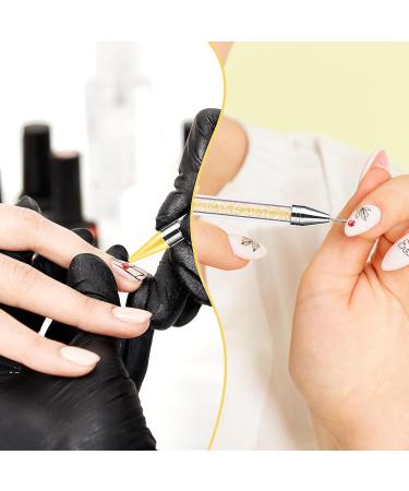 Prasacco Rhinestone Picker Tool Rhinestones Applicator Tools Rhinestone Picker Dotting Wax Pen Nail Art Tool with 4 Orange Replaceable Wax Head and 1 Tweezer for DIY Nail Art Tool - Buy Online on GoSupps.com