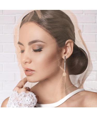 6 Pcs Washable Nylon Chiffon Makeup Hood Set - Nude | Reusable Makeup Protector for Women & Girls at Beauty Weddings - Buy Online on GoSupps.com