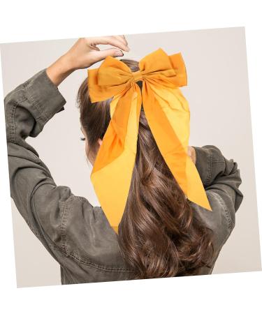 Beaupretty Hair Clips Barrettes bow hairpin ponytail hair clip spring hair clips bow hair clips hair bows for women hair bow hair ribbons for women silk hair Metal back of Ribbon Hair Clip - Buy Online on GoSupps.com