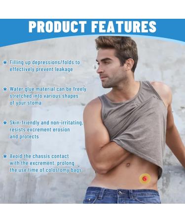 Buy Ostomy Barrier Ring - Hydrocolloid Moldable Colostomy Supplies for Stoma Care (4MM) - International Shipping - Buy Online on GoSupps.com