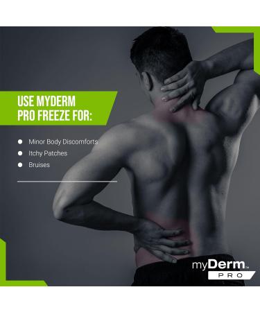 Myderm PRO Freeze Roll-On 3 fl oz - Extra Strength 6% Menthol - Hands-Free Topical Support - Made in USA - Buy Online on GoSupps.com
