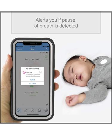 MonBaby Baby Breathing Movement Monitor with Temperature Tracking - Alerts to Smartphone for Baby's Safety - Buy Online on GoSupps.com
