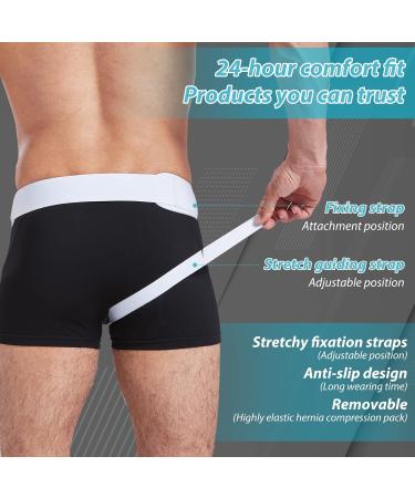 TENB Hernia Belt for Men Hernia Support Truss Inguinal or Sports Hernia Adjustable Waist Strap with Removable Compression Pads Breathable Material (White Large) Large White - Buy Online on GoSupps.com