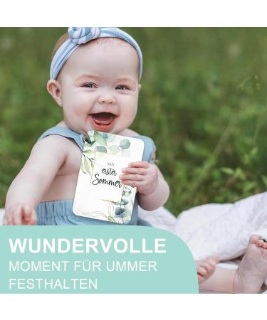 Marveligths 50 Milestone Cards - Perfect Baby Gift for Newborns | Unique Baby Art Cards & Pregnancy Gift Set - Buy Online on GoSupps.com