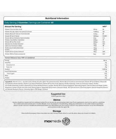 Biotin Gummies 5000mcg with Vitamins A, B, C, D, E & Selenium - 120 Berry Flavoured Hair, Skin, and Nail Vitamins - Lab-Tested Biotin Hair Growth Gummies - Buy Online on GoSupps.com