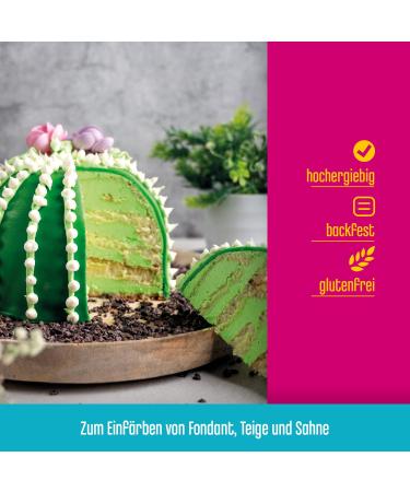 Decocino Green Color Paste (20g) - Azo-Free Gluten-Free Food Coloring for Cakes Fondant & Creams - Buy Online on GoSupps.com