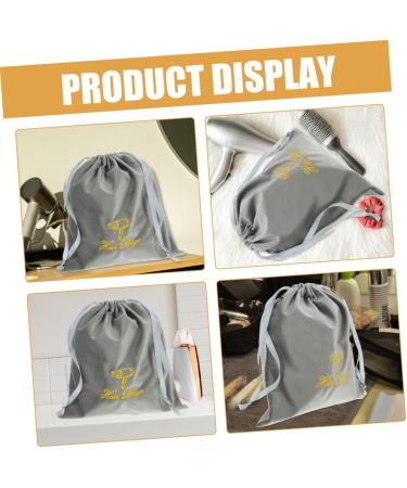 PLAFOPE 2pcs Hair Dryer Storage Bag Hair Dryers Drawstring Storage Bags Travel Classic Carry Bag 25.00X22.00X0.50CM Grey - Buy Online on GoSupps.com