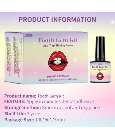 DIY Tooth Gem Kit | 120 Sparkling Crystals | Professional Teeth Jewelry Starter Kit for Fashionable Smiles - Buy Online on GoSupps.com
