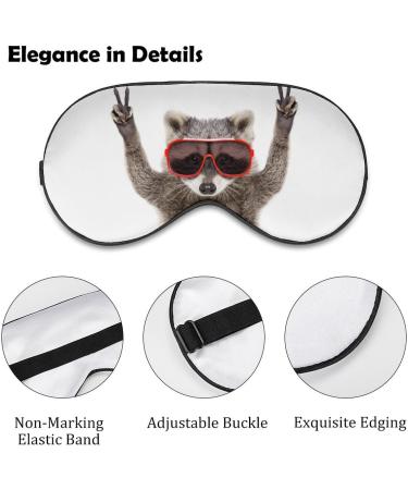 Shop Light-Blocking Funny Raccoon Eye Mask - Comfortable & Adjustable Sleep Mask for Men & Women - Buy Online on GoSupps.com