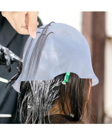 Bonnet de Teinture en Silicone lastique Taille Unique avec Crochets Perfor s Outil de Coloration R utilisable pour Salon de Coiffure et Usage Domestique Couleur Al atoire - Buy Online on GoSupps.com