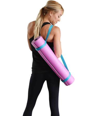 Durable Blue Yoga Mat Sling Carrying Strap - Convenient and Stylish - Buy Online on GoSupps.com