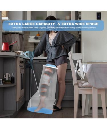 YUNCHI Waterproof Full Leg Cast Cover for Shower Extra Wide Adults for Knee Brace Large Plaster Dressings After Operation Boots Non Slip Durable Reusable Protectors 2023 Upgraded (XL Full Leg) XL-Extra Wide Full Leg - Buy Online on GoSupps.com