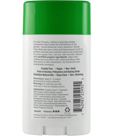 21st Century Herbal Clear Natural Deodorant - Aloe Fresh 2.65 oz | Aluminum-Free & Eco-Friendly - Buy Online on GoSupps.com