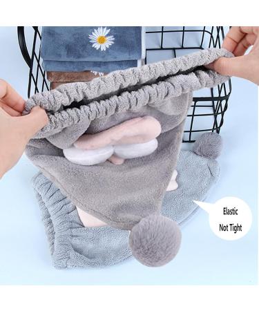 Turban Towel Haarurban | Super Absorbent Microfiber Hair Turban for Kids | Quick-Drying Gray Hair Hood - Buy Online on GoSupps.com