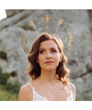 FRCOLOR Hal-o Crown Marys Goddess Headband Angel Hal-o Headband Hal-o Crown Headpiece Greek Goddess Hairbands Tiara Halloween Costume Headdress - Buy Online on GoSupps.com