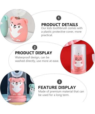UOOD Kids U Shaped Electric Toothbrush 360 Automatic Whitening Rechargeable Sonic Toothbrush Auto Brush for Children (Color : Pink Size : 2-7 Years Old) - Buy Online on GoSupps.com
