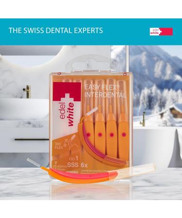 Edel White ID7 Interdental Brushes SSS 0.45mm | 6 Pack for Gentle Cleaning of Narrow Spaces - International Shipping Available - Buy Online on GoSupps.com