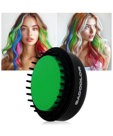 Green Hair Temporary Hair Dye Comb For Girls Kids Adults Washable Hair Chalk Makeup For Halloween Christmas Birthday Cosplay Festival (Green)
