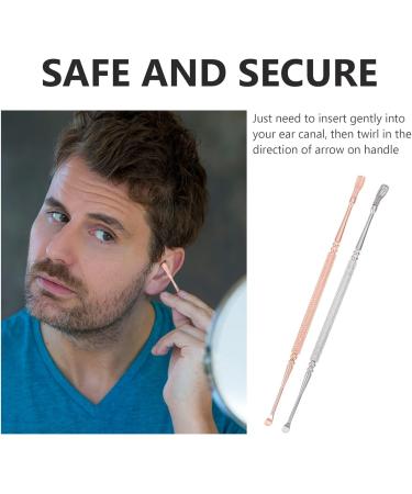 Double Head Ear Pick Set - Effective Ear Wax Cleaner Tool for Safe Earwax Removal - Buy Online on GoSupps.com