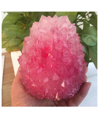 Natural Crystal Rough Crystal Cluster Rare and Beautiful Rose-Colored Quartz Crystal Cluster specimens Stones 900-1000g