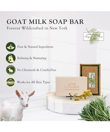 Natural Goat Milk Soap Bar 16 oz - Handmade Organic Vegan Antioxidant Soap for Dry Sensitive Skin | Moisturizing for Men Women & Babies | International Shipping Available - Buy Online on GoSupps.com