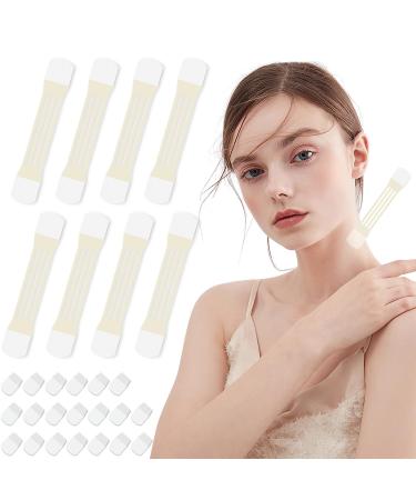 Friendship 48Pack Neck Lifting Tapes Invisible Neck Lifting Patches Stickers Tightening Bands Patches for Skin Care(8pcs elastic neck bands 40pcs replacement tapes) 48Pcs