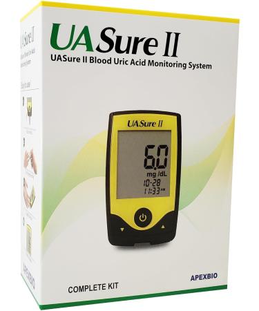 UASure Uric Acid Meter Test Kit - Home Monitor Gout Tester - Complete Blood Level Monitoring by UA Sure