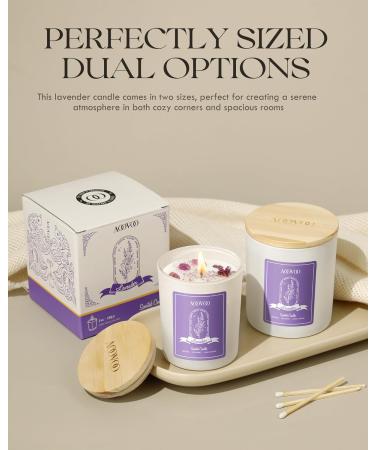 AOOVOO Lavender Scented Candles - Aromatherapy 7oz Soy Candle with Crystals | Perfect Christmas & Birthday Gifts for Women & Moms - Buy Online on GoSupps.com