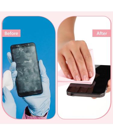 10 Pcs Microfibre Glasses Cleaning Cloths - Soft Reusable Lens & Screen Cleaner for Eyeglasses Cameras & Phones (Pink) | Shop Internationally - Buy Online on GoSupps.com